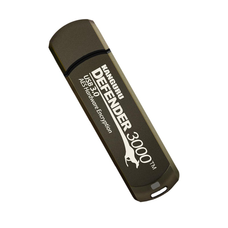 Kanguru Defender 3000 â€“ 32 GB Hardware Encrypted Flash Drive - FIPS 140-2 Level 3 Certified - SuperSpeed USB 3.0 â€“ Water Resistant - Image 2